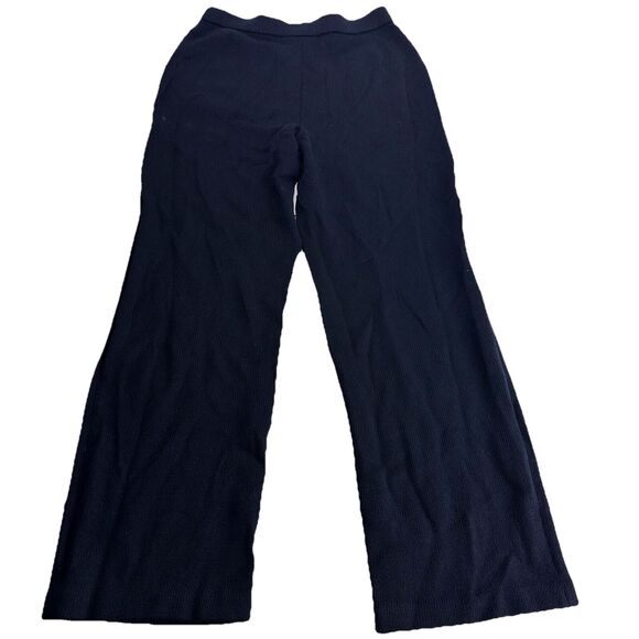 St. John Collection Blue Santana Knit Straight Leg 29 Inseam Pull On Pants US 4 - Picture 1 of 5